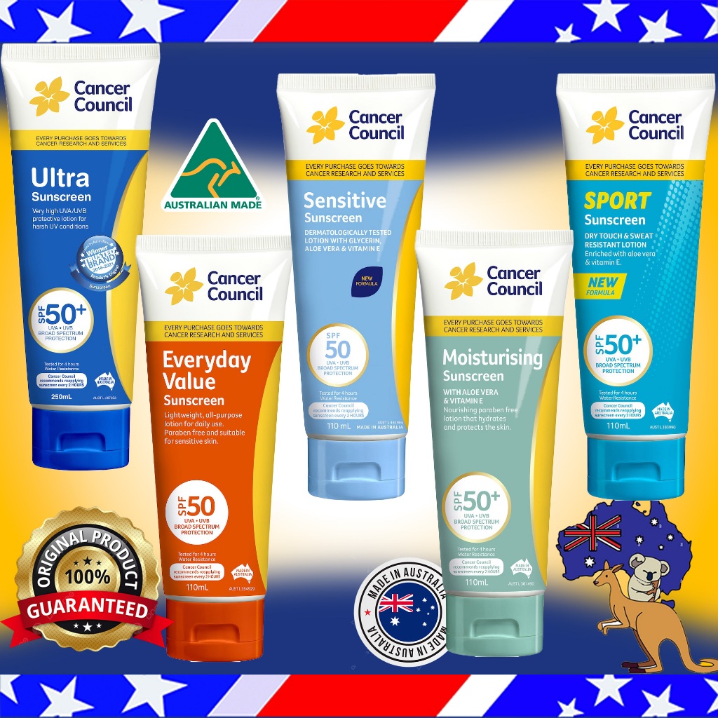 Jual Cancer Council Sunscreen SPF 50 1LITER 1000ML Sport / Kids ...