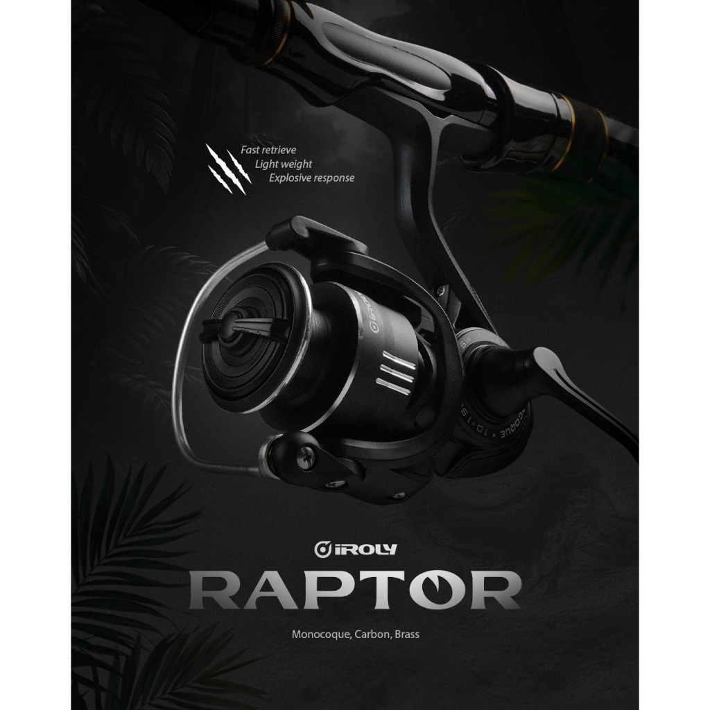 Jual Reel Iroly Raptor UltraLight Monocoque Carbon Brass | Shopee Indonesia