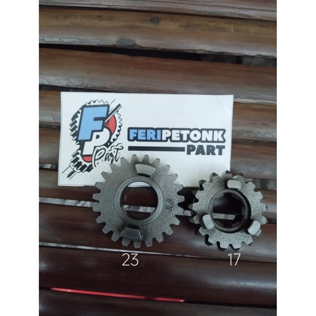 Jual gigi gear rasio mocin gerobak matic,, jumlah mata 23-17 | Shopee ...