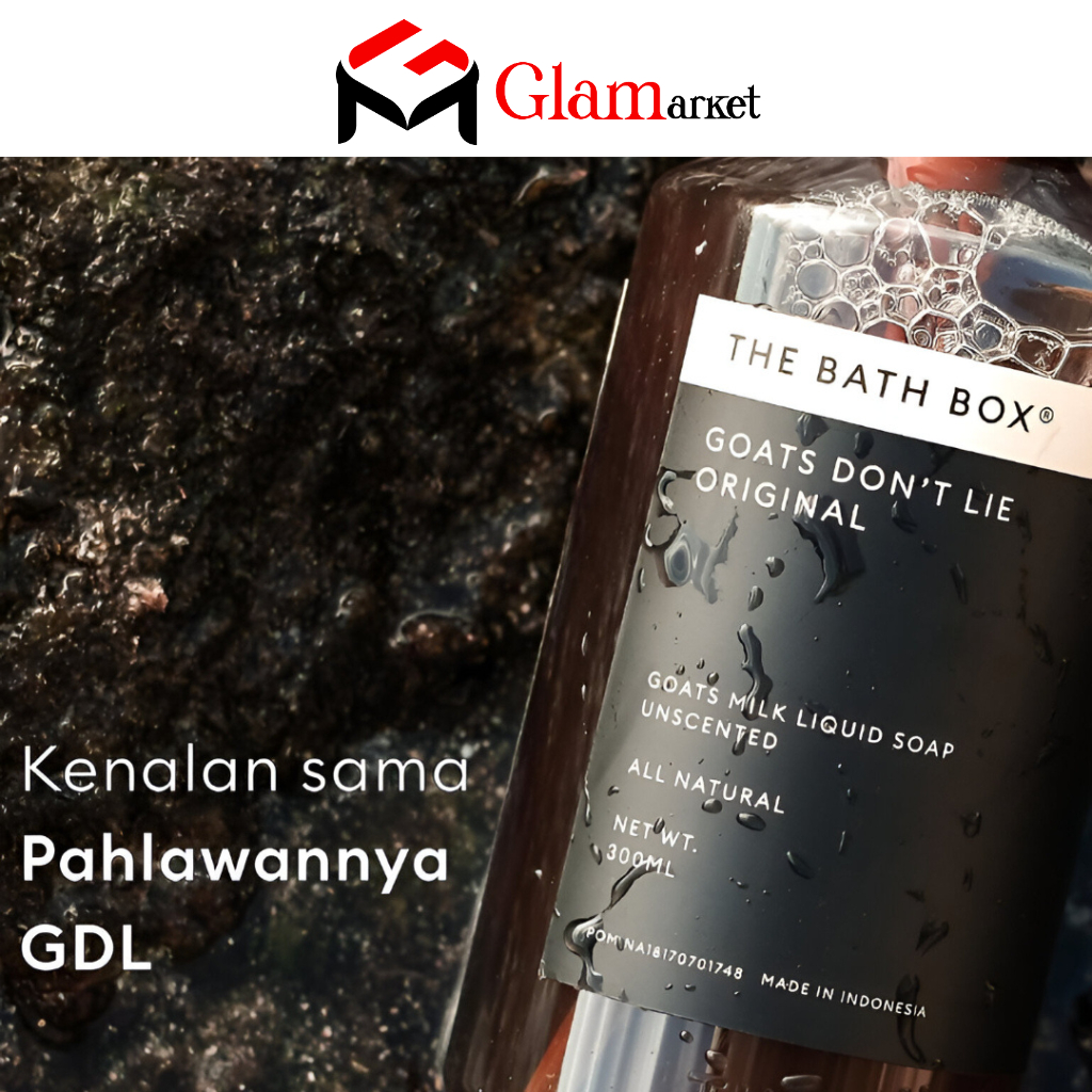 THE BATH BOX Goats Don’t Lie Original Soap - 300ml, 500ml, refill - Sabun Mandi Eksim TBB