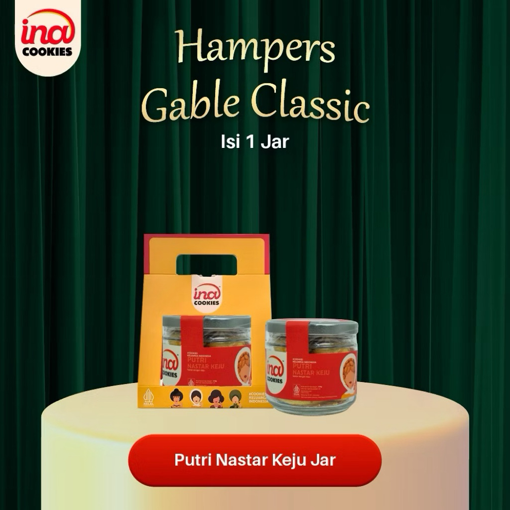 Jual Gable Box Ina Cookies (Free Kartu Ucapan) | Shopee Indonesia