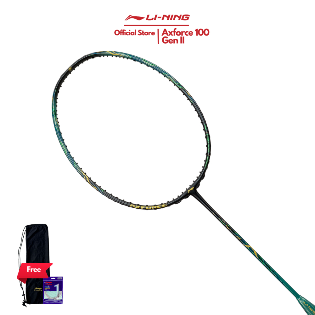 Jual Lining Badminton Raket Axforce 100 Gen II Strom/Green AYPV039 ...