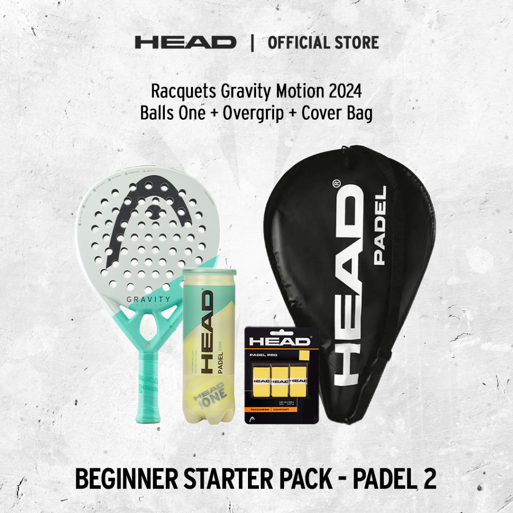 Jual HEAD Beginner Package Padel Gravity Motion - Paket Padel Pemula ...