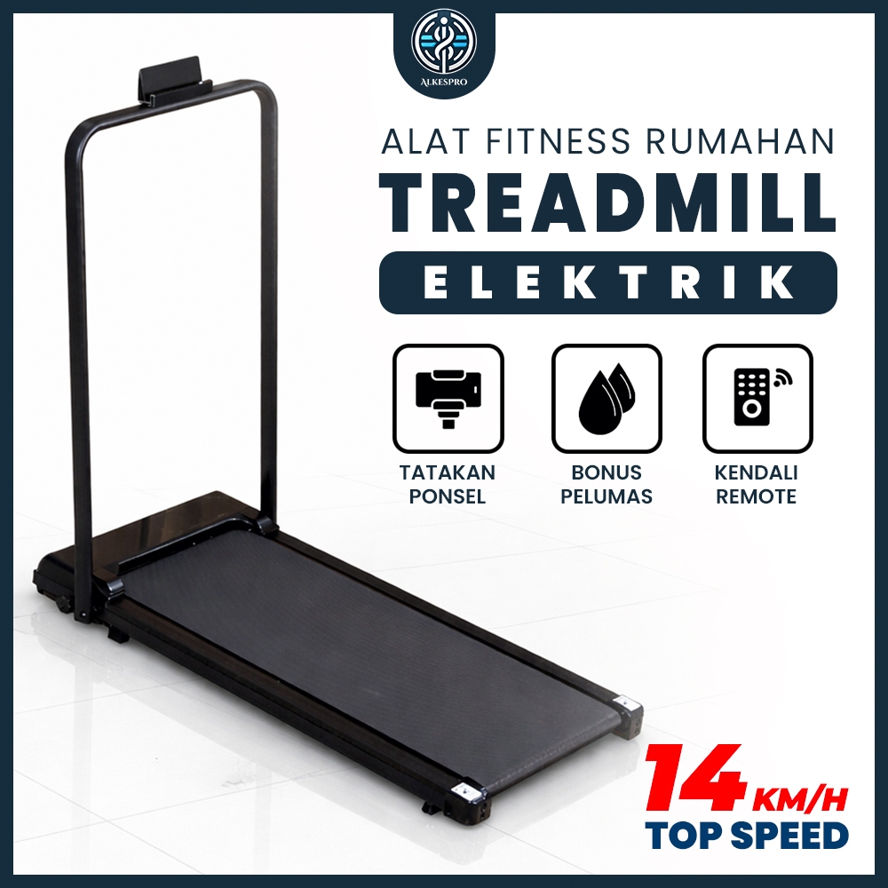 Treadmill Elektrik Alat Fitness Walking Pad Running Mat | ALKESPRO MALL