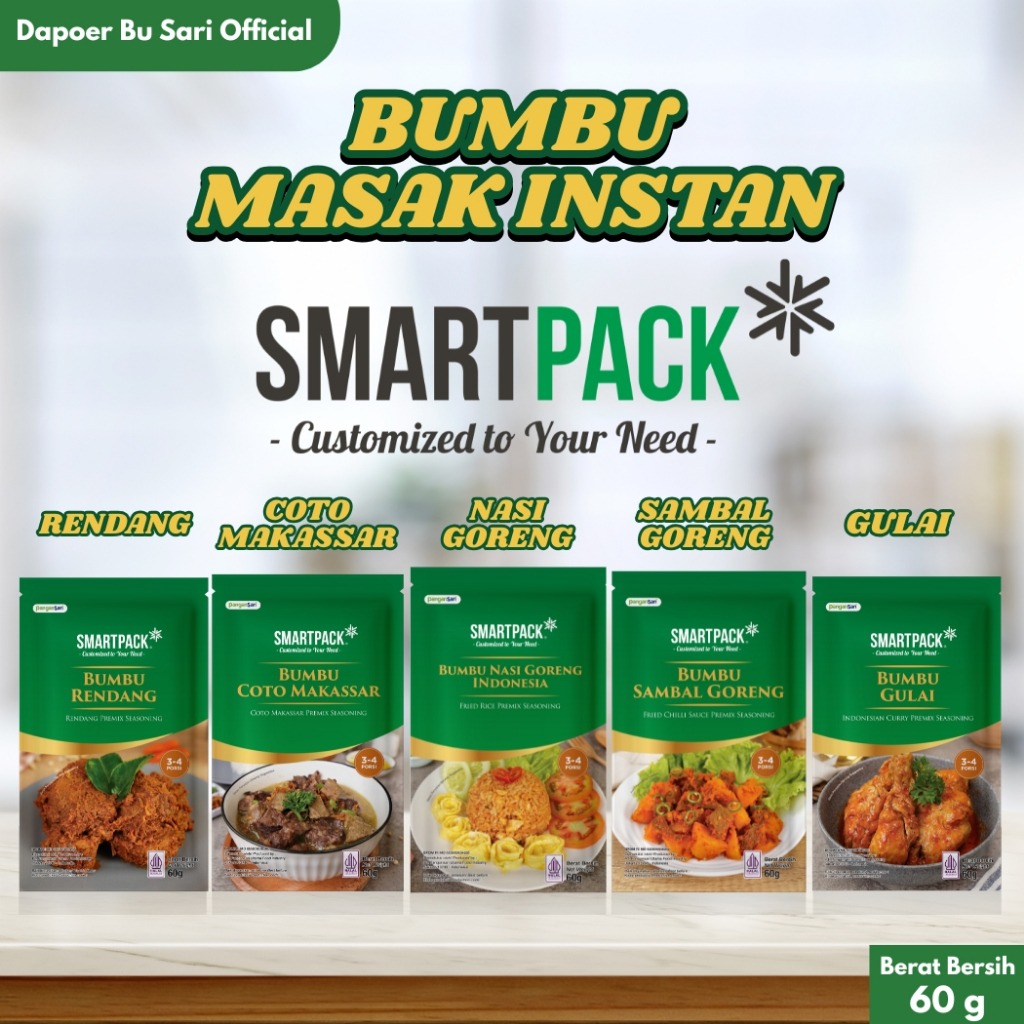 Jual Smartpack Bumbu Masak Instan - Aneka Varian Nasi Goreng, Rendang ...