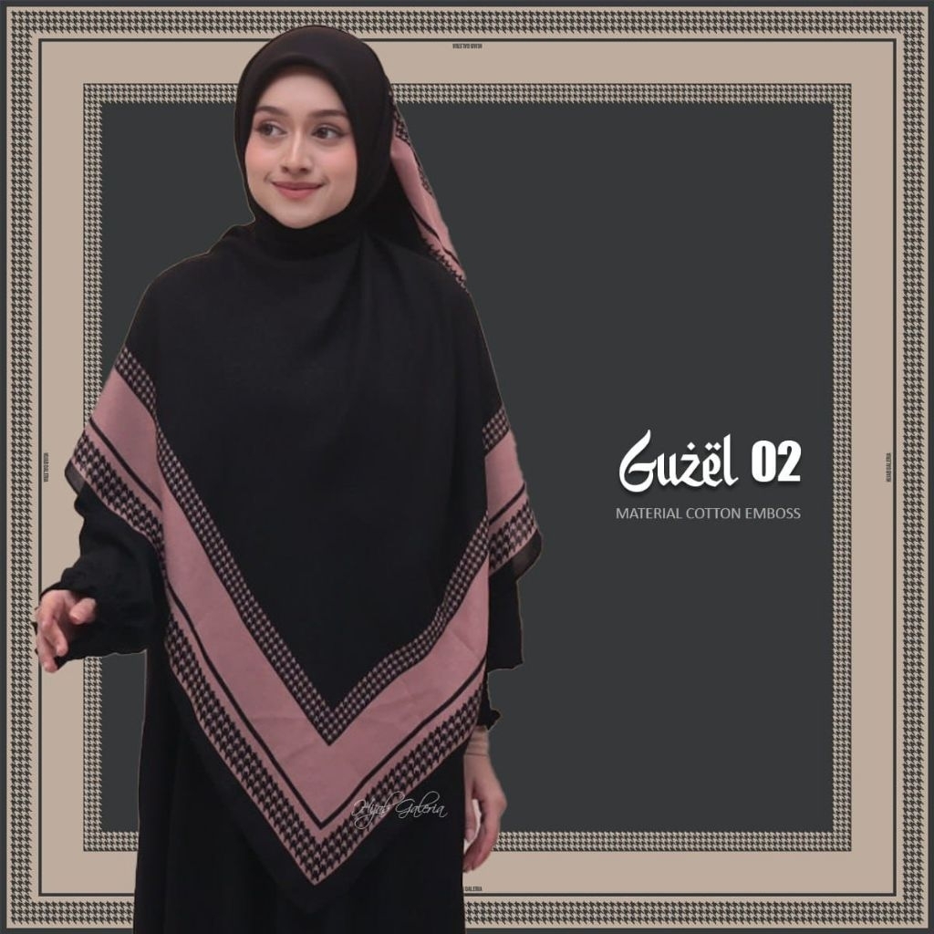 Cotton Guzel By HIJAB GALERIA Size 140×140cm Syar'I