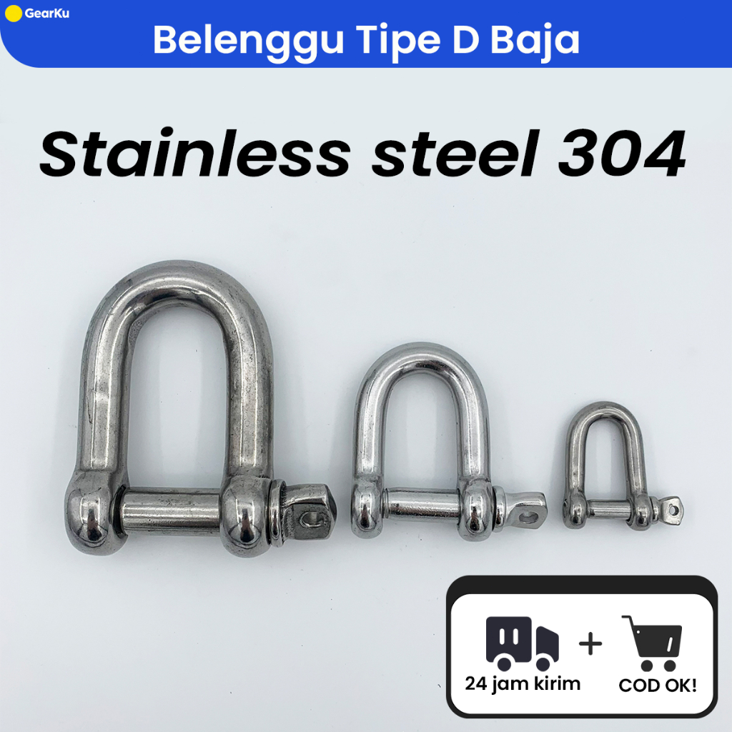 Jual Segel D Shackle - Sambungan Rantai & Sling dari Stainless Steel ...