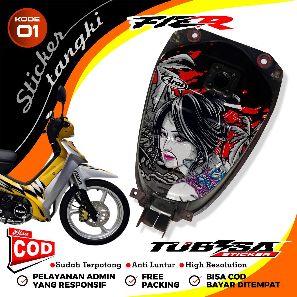 Jual STIKER TANGKI BENSIN FIZ R AG STYLE BAHAN PREMIUM | STICKER TANGKI ...