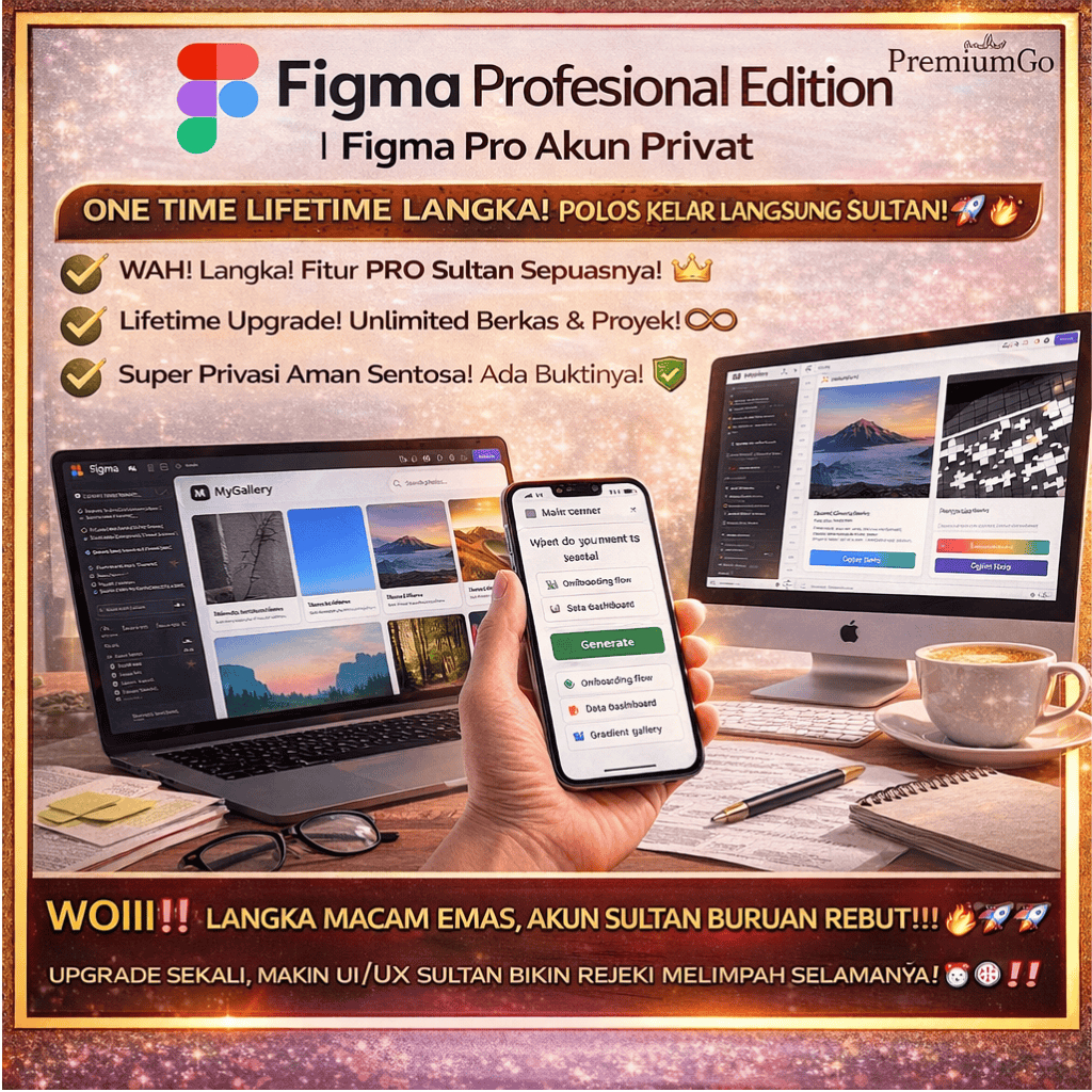 Jual Figma Pro Full Access – 1 Tahun Desain UI/UX Lebih Mudah & Lengkap ...