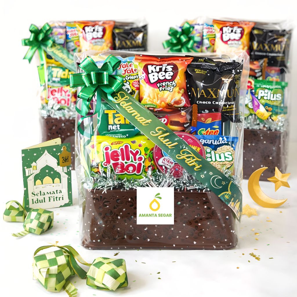 Parcel Hampers Snack Cemilan Anak Premium Idul Fitri Lebaran Amanta Shop