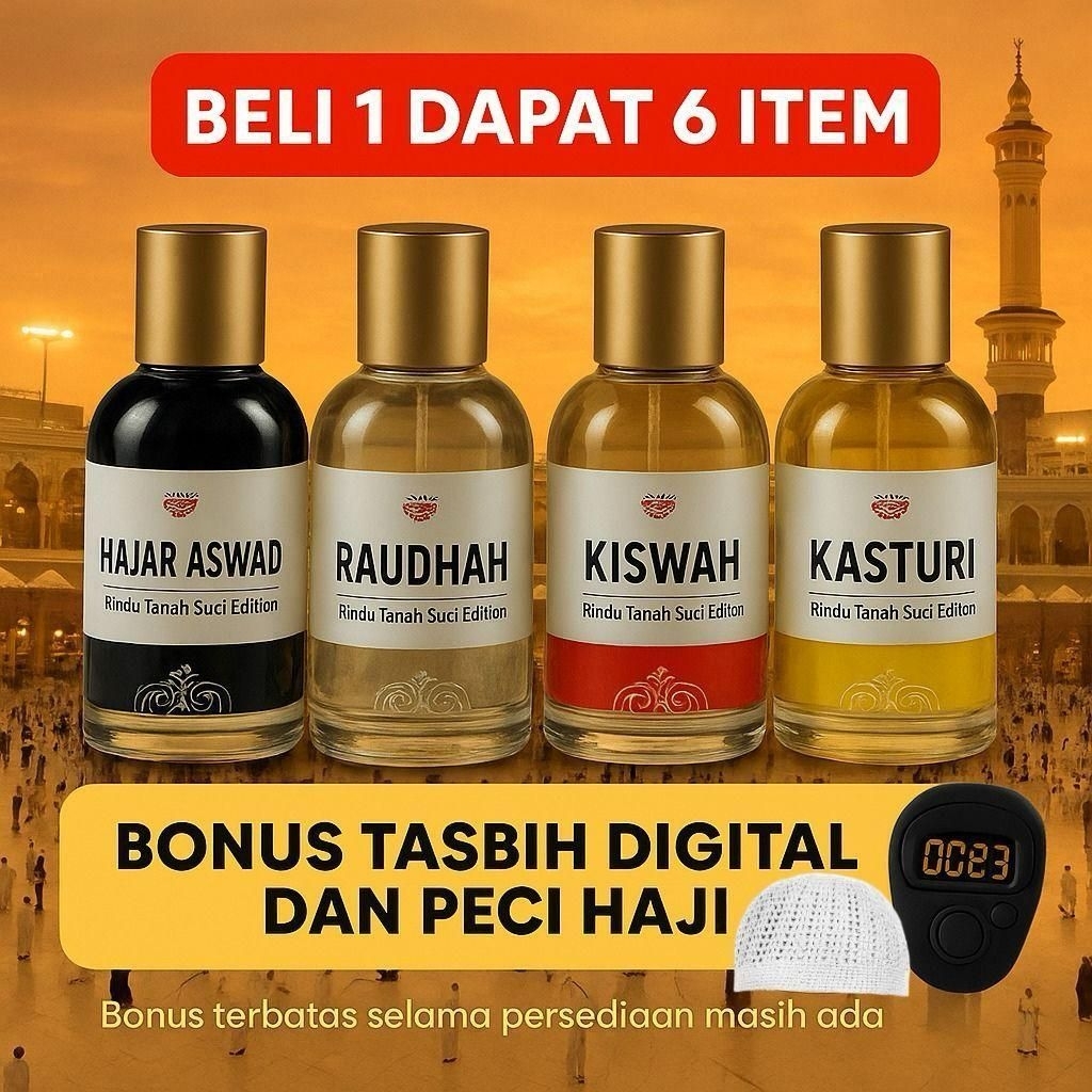 Jual PARFUM RINDU TANAH SUCI BAITULLAH | Original Kasturi Kiswah Raudah ...
