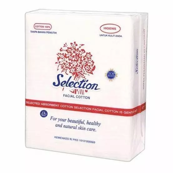 Kapas Kotak Pembersih Wajah Facial Cotton Selection-35g