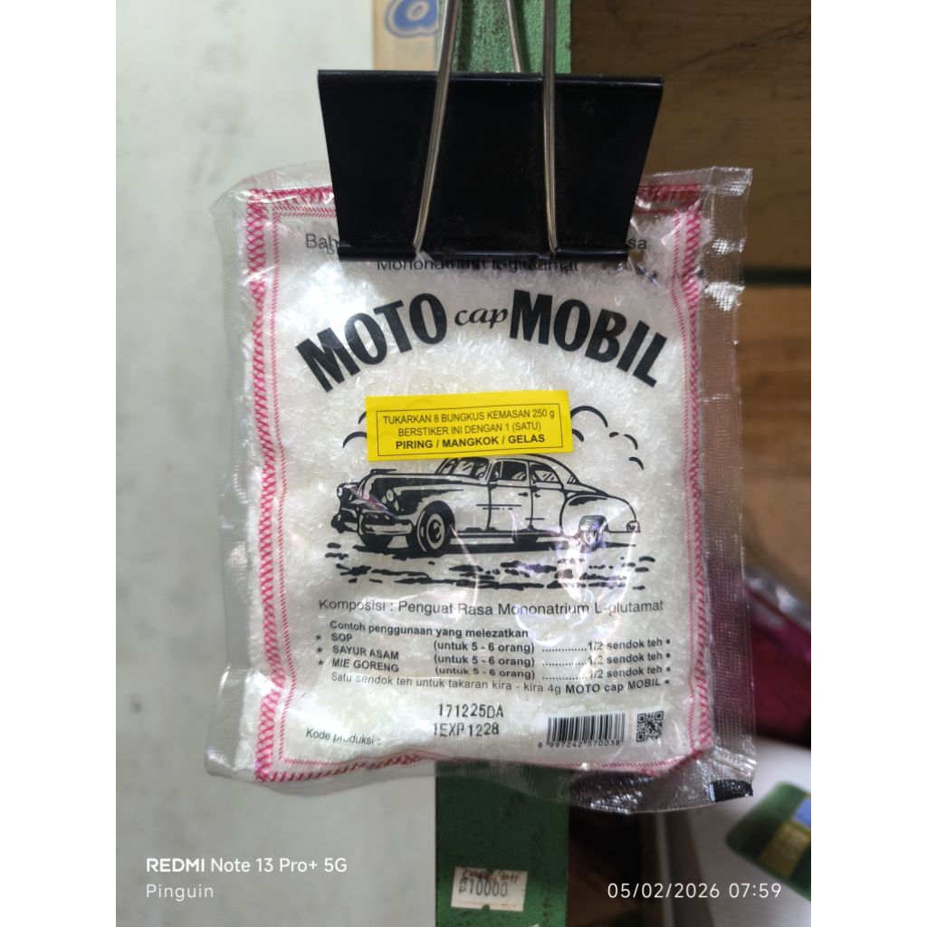 Jual Moto Cap Mobil MSG 250 gr | Penyedap Rasa Gurih | Original ...