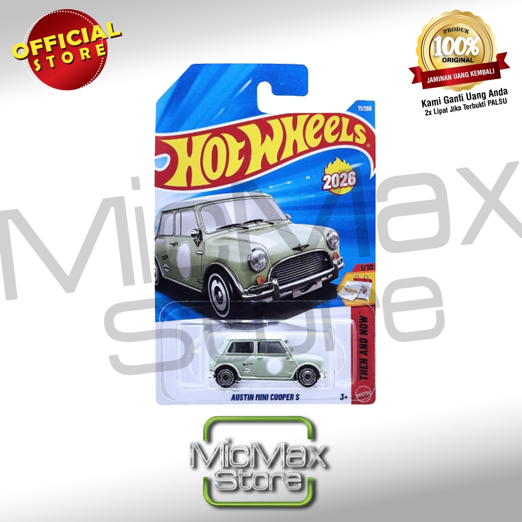 Jual Hot Wheels HOTWHEELS Austin Mini Cooper S Then And Now JJH39 ...