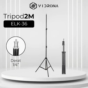 Tripod Ring Light LED 26CM Stand HP 1 Meter Fleksibel Lampu Untuk Live Makeup
