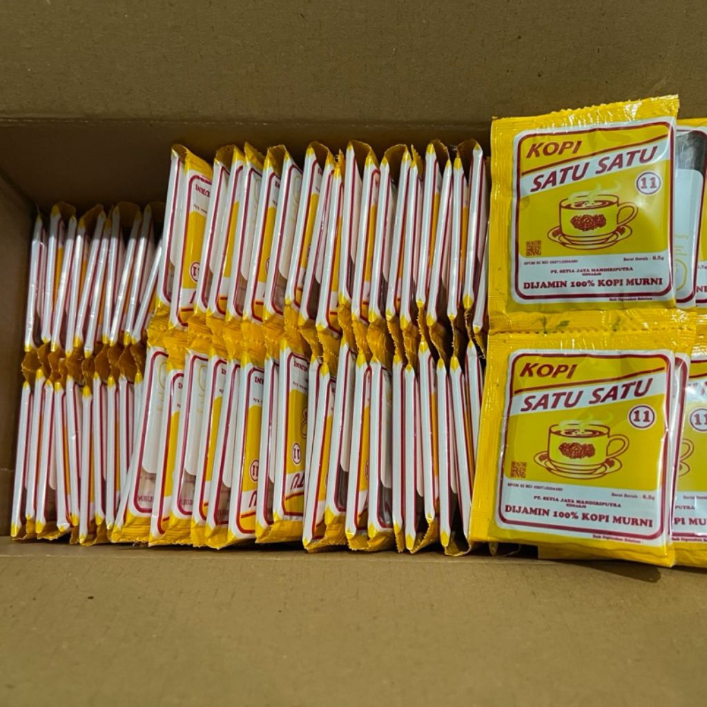Jual Kopi Bubuk Satu Satu Sachet Praktis - Hanya 6,5 Gram per Sachet ...