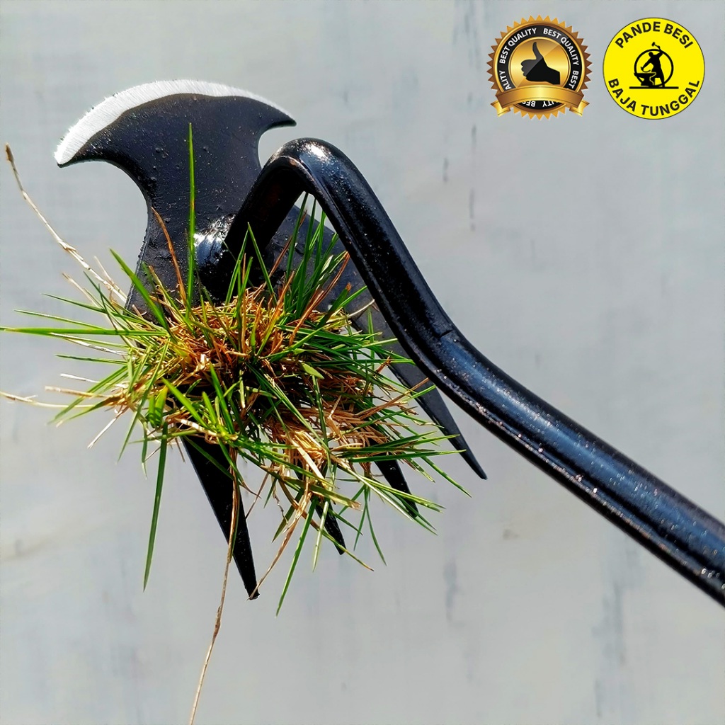 Jual (BARU) Alat Pencabut Rumput Liar Model Baru Gagang Besi Garpu ...