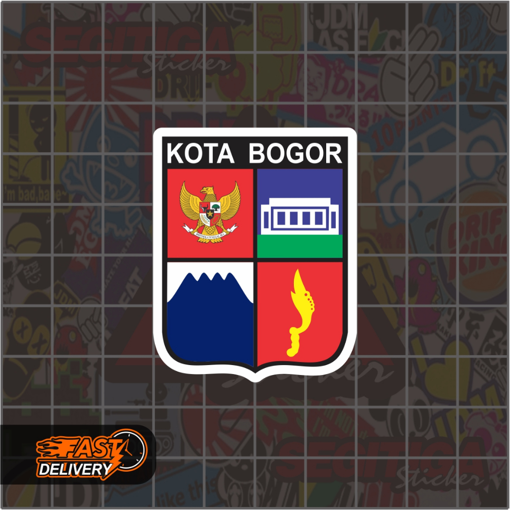 Jual Sticker Logo Kota Bogor Ukuran 4 x 5 Cm | Shopee Indonesia