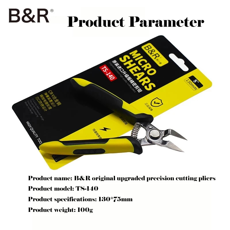 Jual TANG POTONG KABEL / TANG POTONG B&R TS-140 MICRO SHARES BAHAN ...