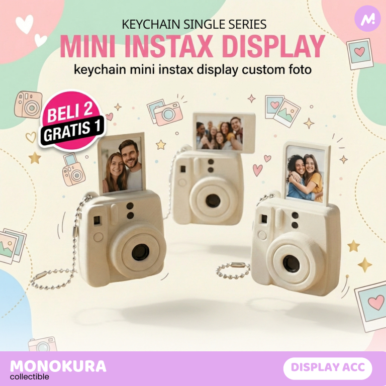 Jual Gantungan Kunci Instax Mini Kamera Beli 2 Gratis 1 | Mini Kamera ...