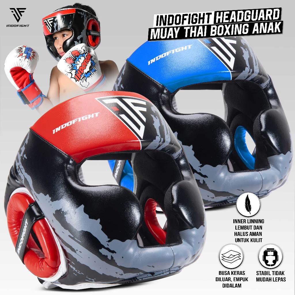 Jual Head Guard Boxing Anak Indofight Helm Tinju Pelindung Kepala ...