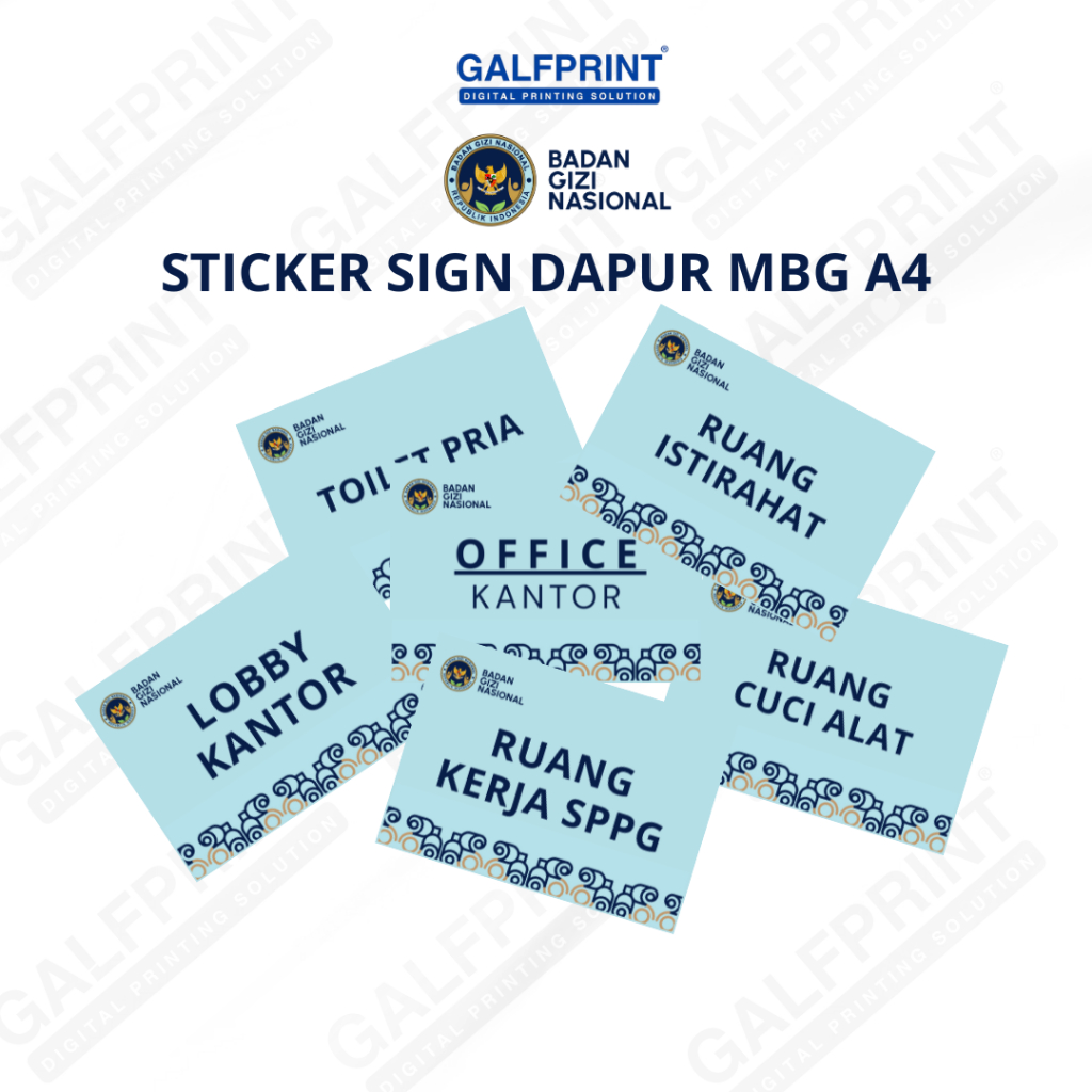 Jual STICKER SIGN DINDING DAPUR SPPG MBG INDOOR OUTDOOR | Shopee Indonesia