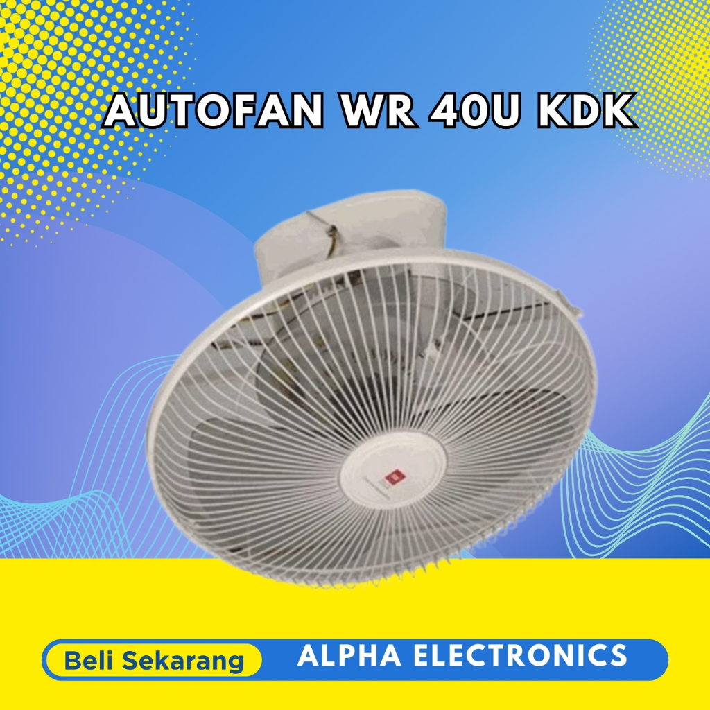 Jual KDK Auto Fan 16 inch WR40U / Kipas / Kipas Ceiling / kipas Angin ...