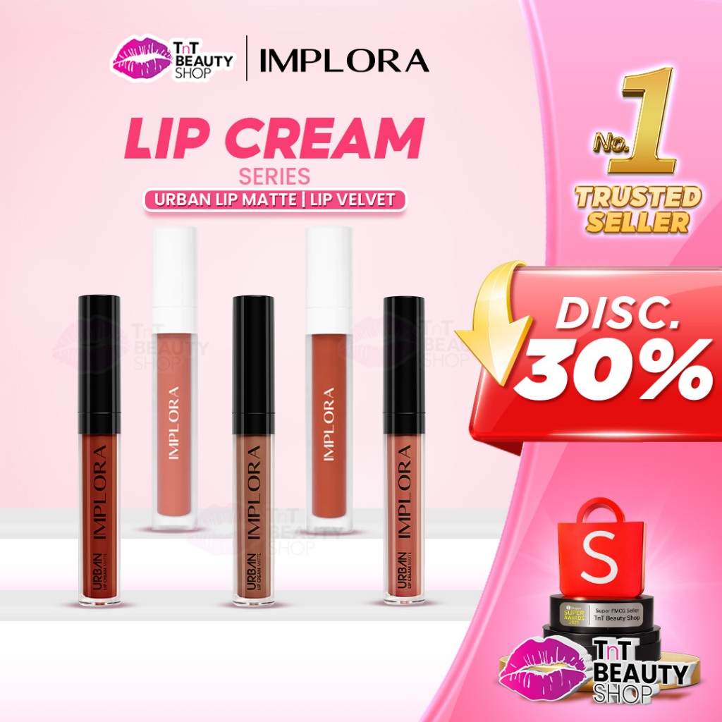 READY 1 - 20 | Implora Urban Lip Cream Matte | Implora Lip Cream Lipstick | TnT Beauty Shop