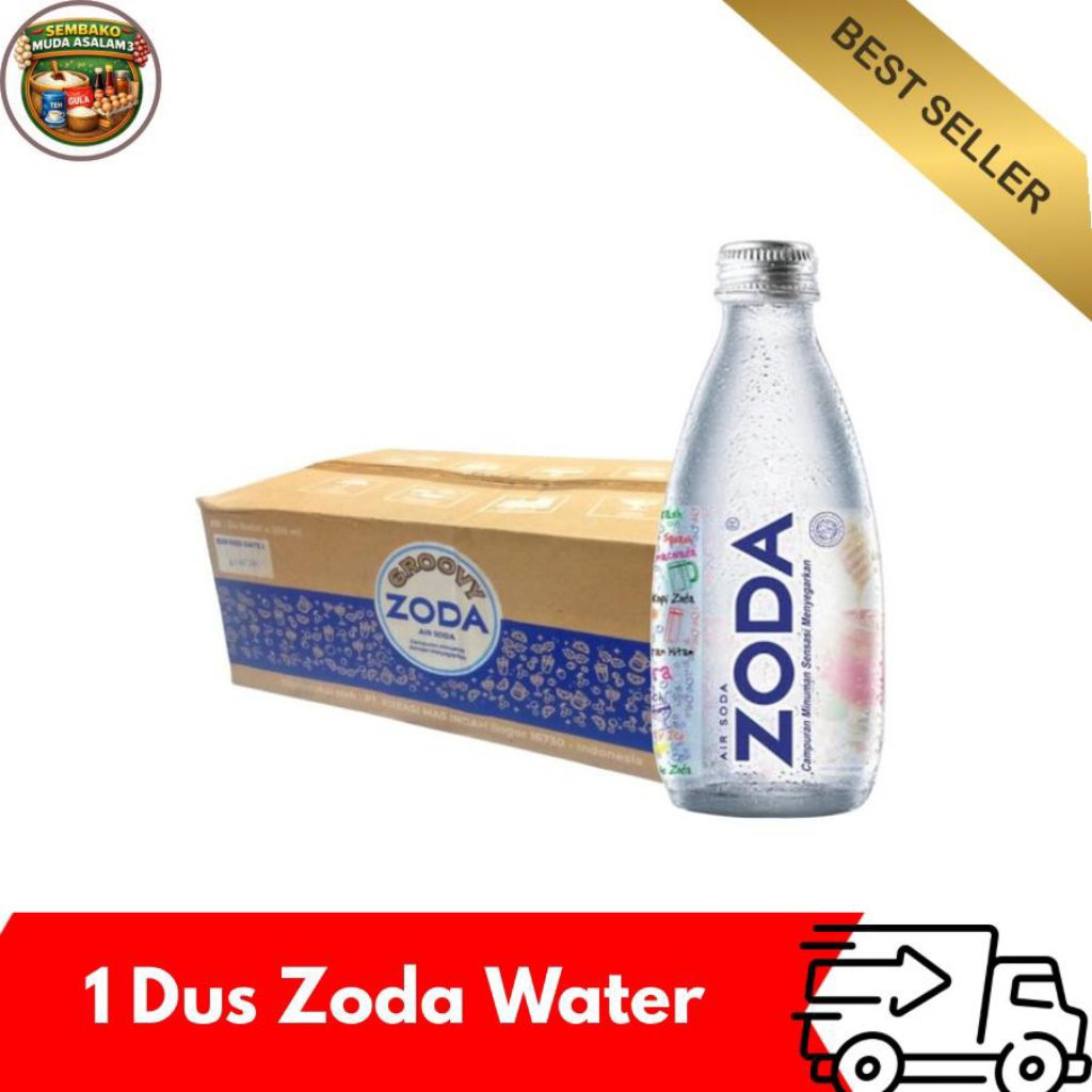Jual ZODA SODA 250 ML / 1 Dus isi 24 / Air Soda Zoda Groovy | Shopee ...