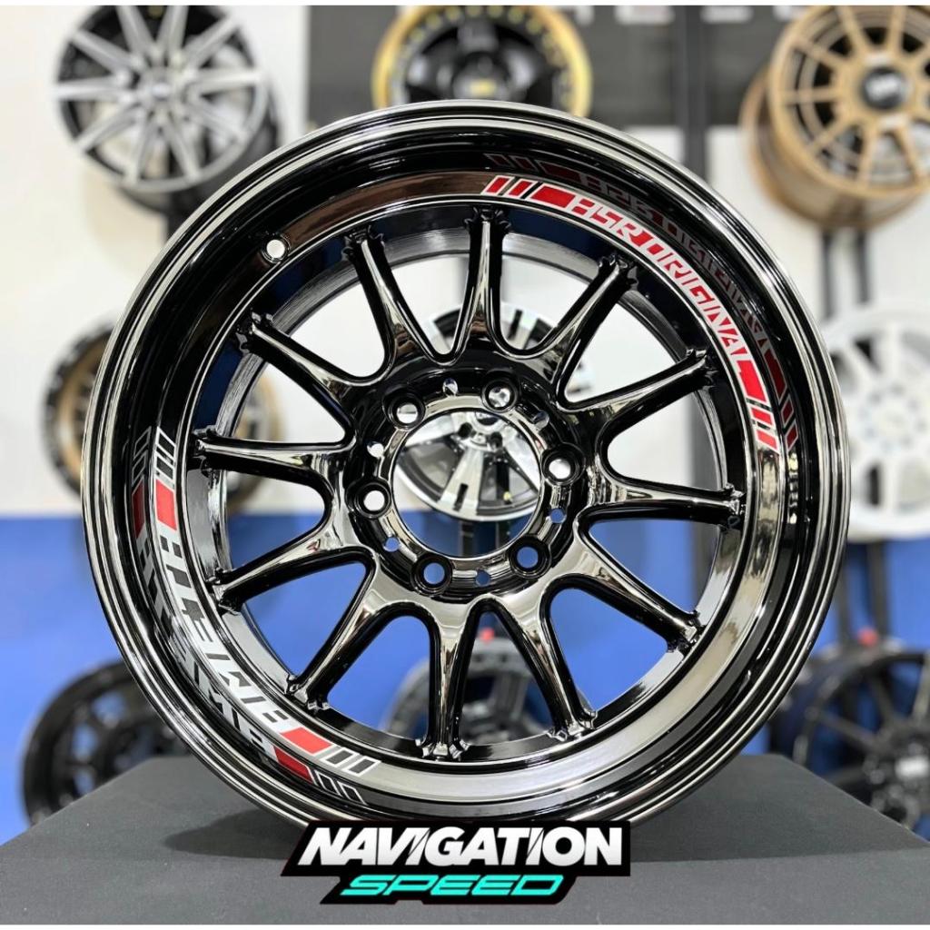 Jual Velg Racing HSR AMETH R17 BLACK CHROME Fortuner Pajero Hilux Dc ...