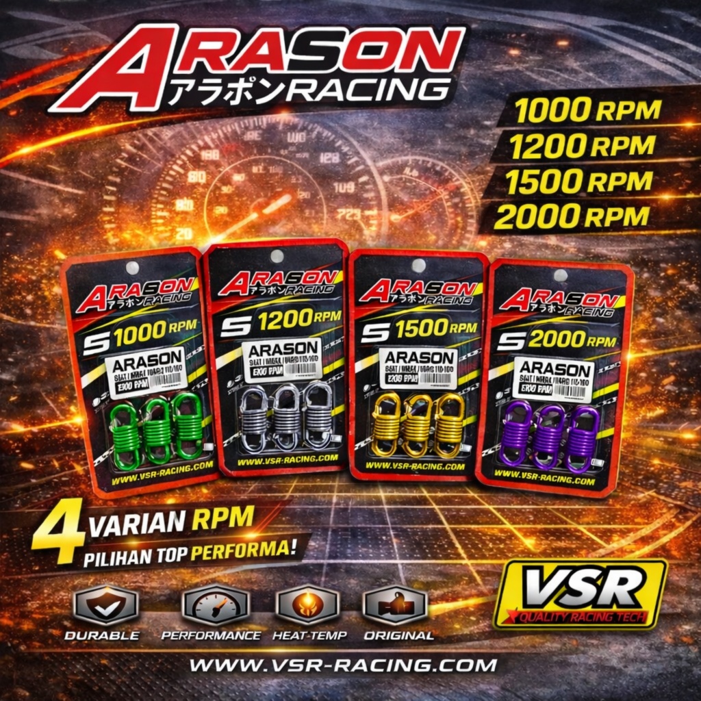 Jual PER KAMPAS GANDA OTOMATIS CVT ARABON RACING 1000 1200 1500 2000 ...