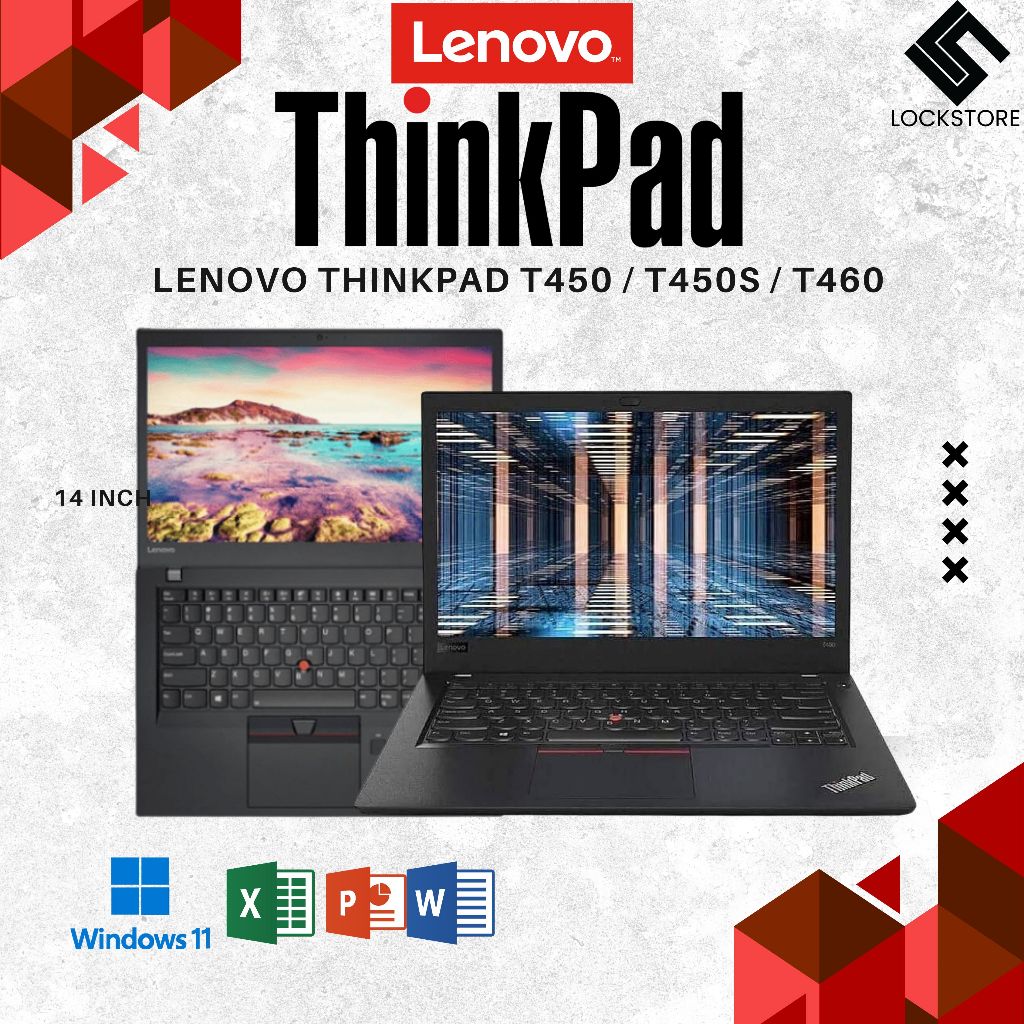 Jual Lenovo ThinkPad T460 / T450 / T450s | Core i7 / i5 Gen 6 | RAM ...