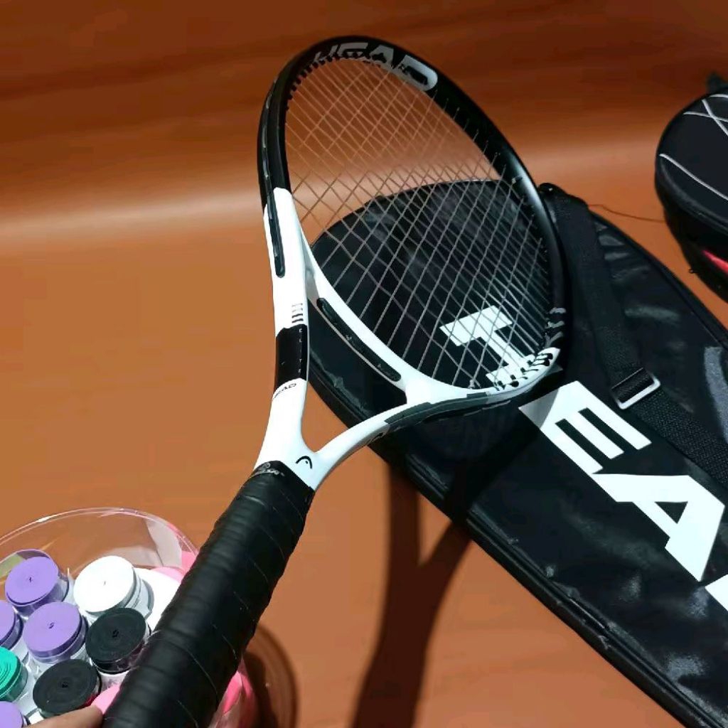 Jual RAKET TENIS COCOK BUAT PEMULA HEAD WHITE SIAP PAKAI SIAP SMASH ...