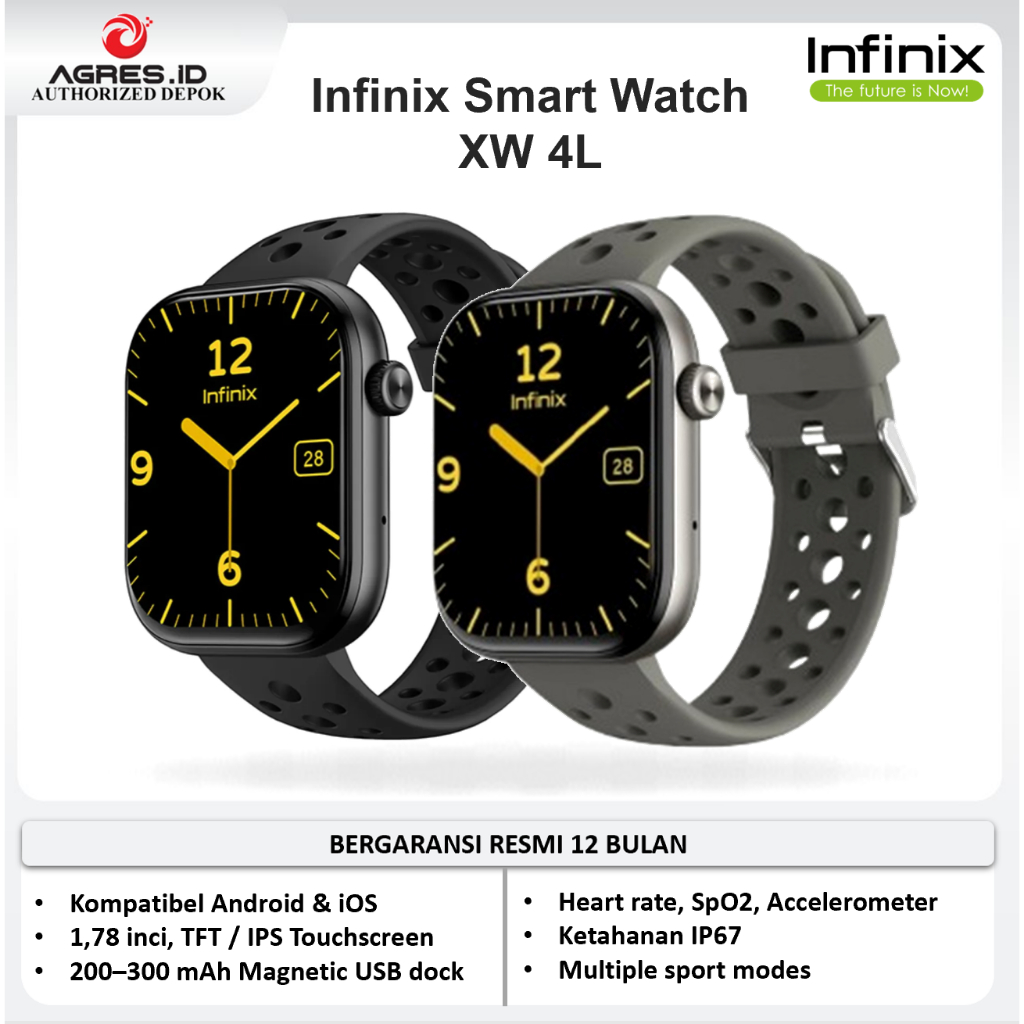 Jual Infinix Smart Watch XW 4L – Jam Tangan Pintar Stylish & Fungsional ...