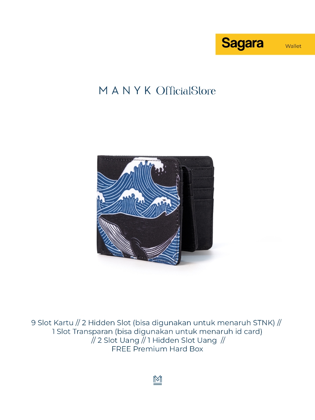 Jual MANYK Sagara Wallet // Dompet Pria Wanita 9 Slot Kartu Muat STNK ...