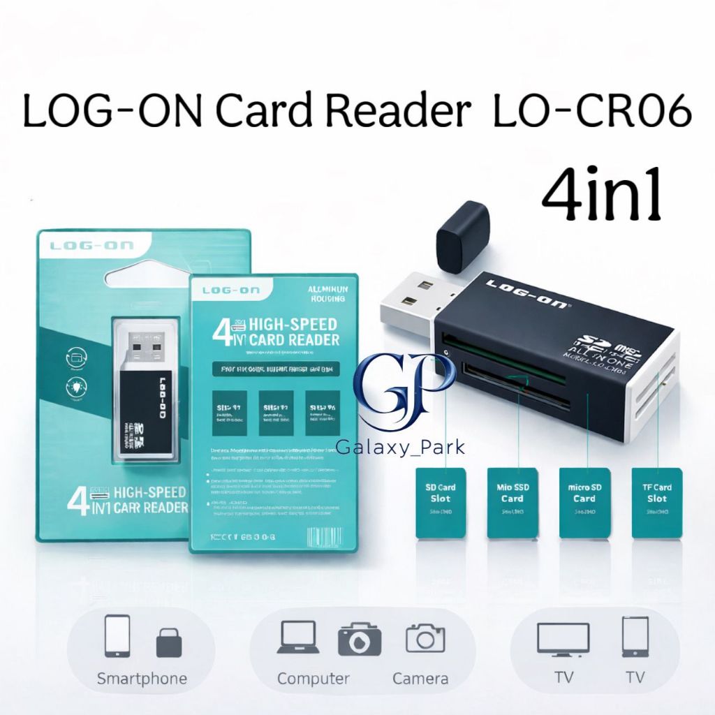 Jual Log On Card Reader LO-CR06 4in1 High Speed/CardReader 4in1 High ...