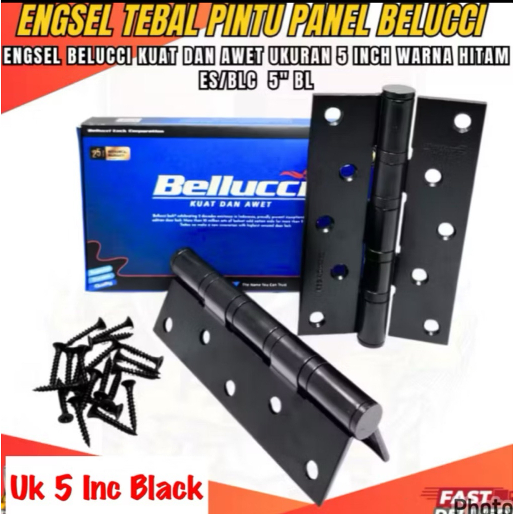 Jual Belluci Engsel 3 Inch SUS 304/ ENGSEL 3 INC HITAM KODAI ENGSEL ...