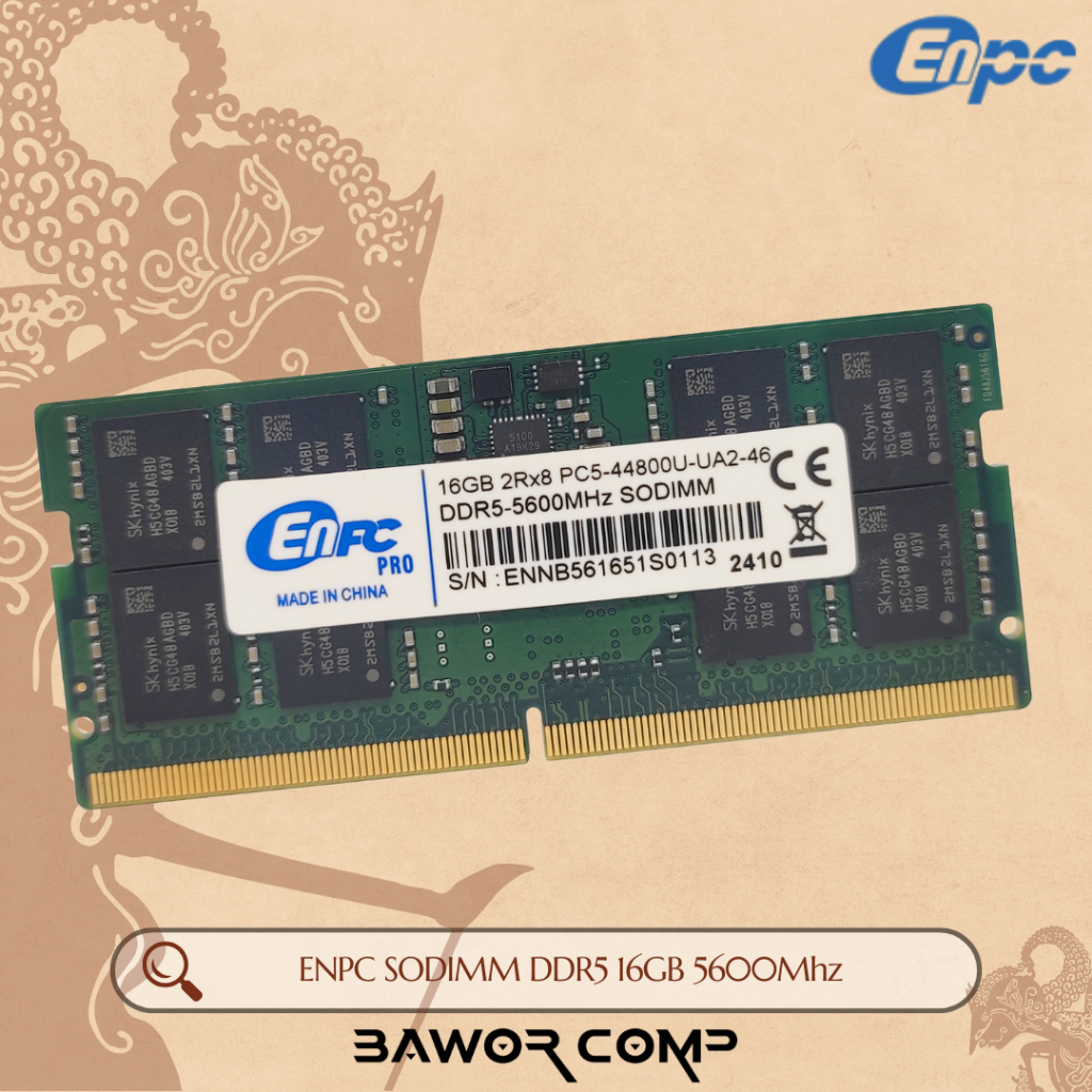 Jual ENPC SODIMM DDR5 16GB 5600Mhz - Memory Ram Laptop 16 GB PC 5600 ...