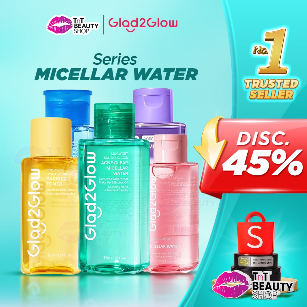 Jual Glad2Glow Micellar Water Glad2Glow Series Glad 2 Glow G2G | TnT ...
