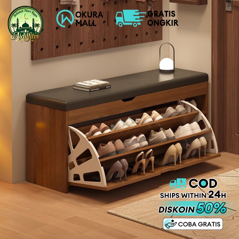 Jual Rak Sepatu Kayu Minimalis Organizer Sepatu Rak Sepatu Lemari ...
