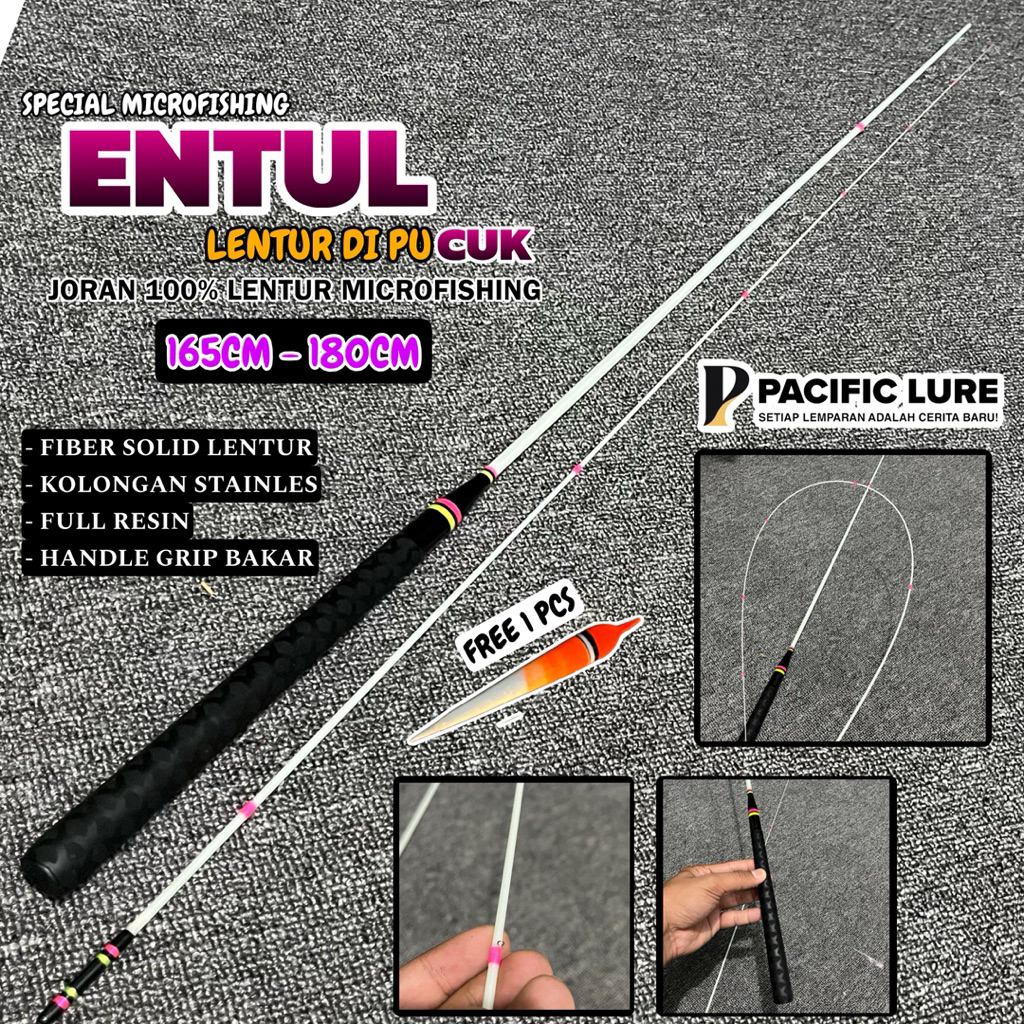 Jual JORAN ENTUL CUK Lentur di pucuk special micro fishing 165cm 180cm ...