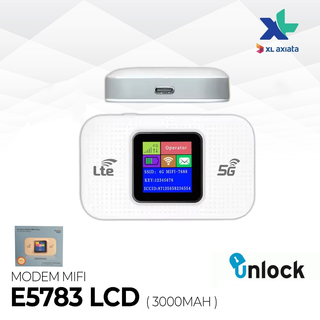 Jual Modem Mifi Portable E5783 / Modem Wifi E5783 LCD Display 4G LTE ...