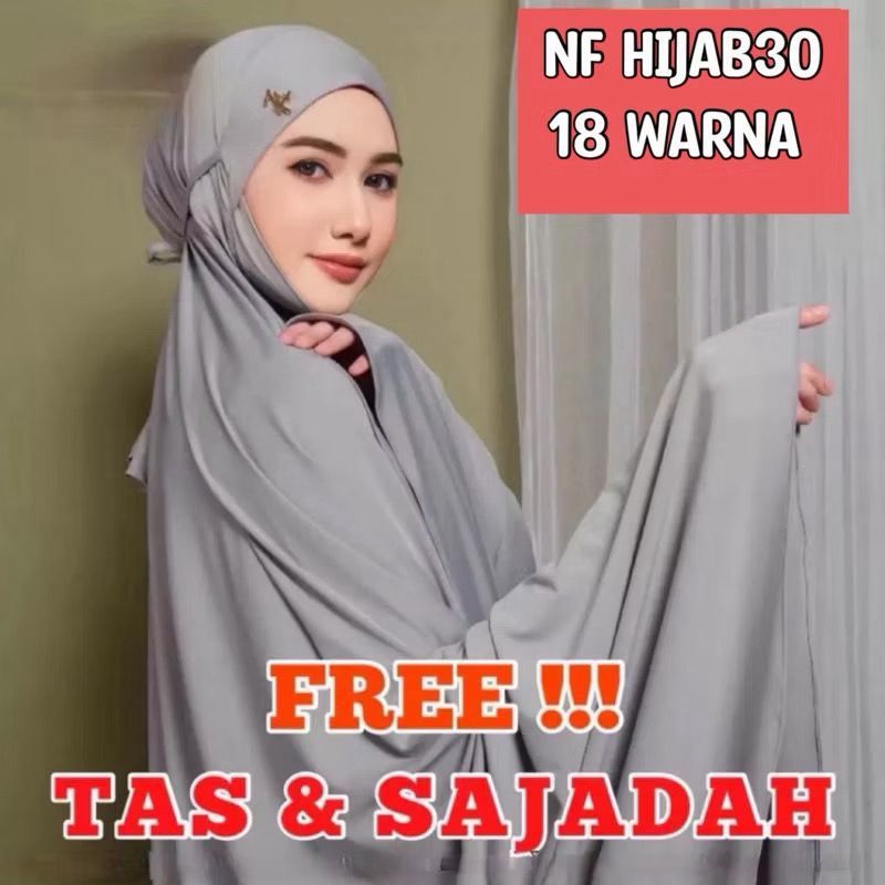 Mukena Dewasa Khadijah Penutup Dagu Jersey Premium Series MUKENAH JUMBO DAGU