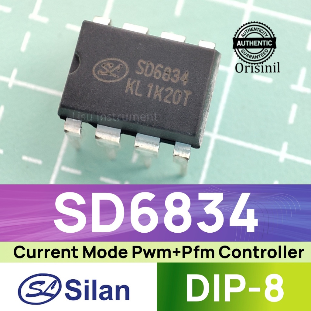 Jual SD6834 Current Mode Pwm+Pfm Controller DIP-8 Silan | Shopee Indonesia