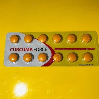 CURCUMA FORCE TAB 12 SALUT SELAPUT SUPLEMEN KESEHATAN UNTUK MEMBANTU MENINGKATKAN NAFSU MAKAN