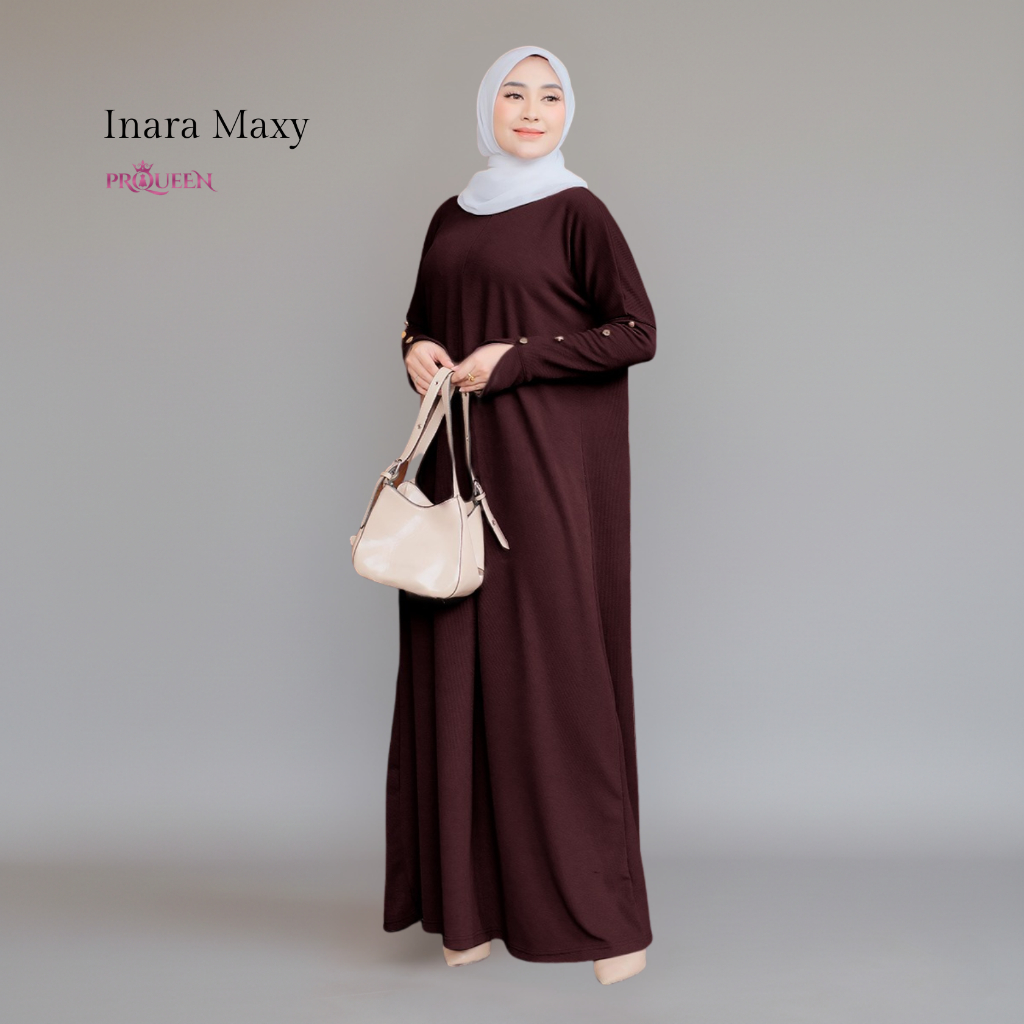 Jual PRQUEEN | Inara Maxy Knit | Dress Wanita Kekinian | OOTD Gamis ...