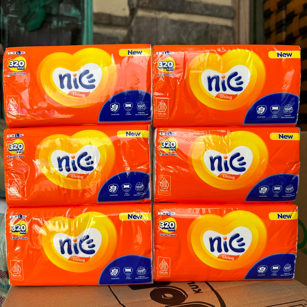 Jual 6 pcs TISU NICE NEW isi 320 helai (nice banded) | Shopee Indonesia