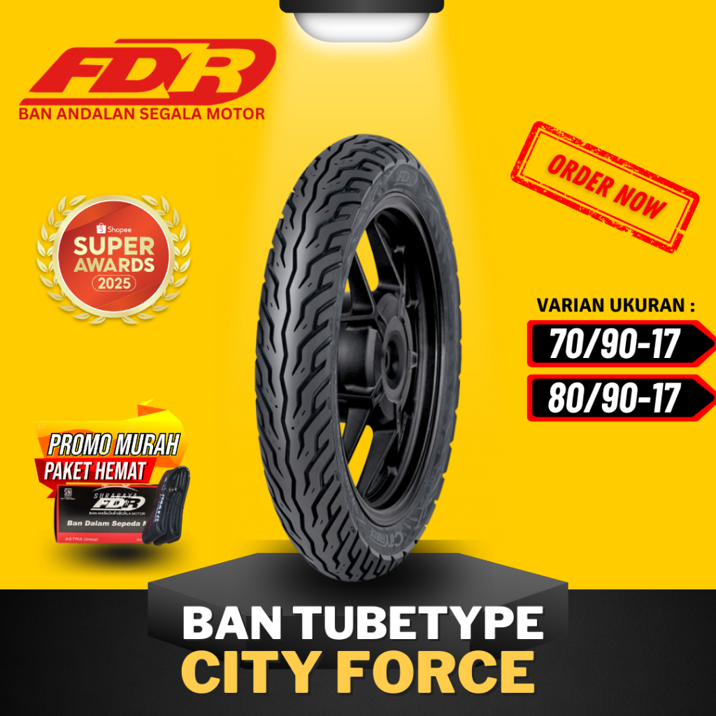 Jual [READY COD] BAN FDR CITY FORCE TUBETYPE RING 17 / BAN FDR TUBETYPE ...