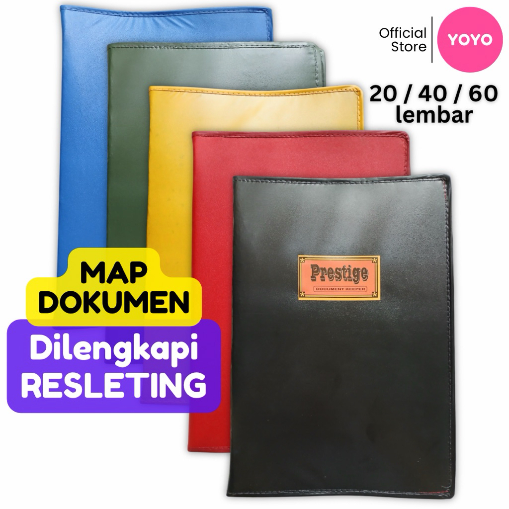 Jual Map Dokumen Document Keeper F4 (Folio) RESLETING ZIPPER Isi 20 40 ...