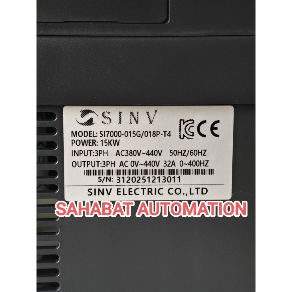 Jual SINV Inverter 15KW 20HP 20 HP 380V 3 Phase Inverter Motor 15 KW ...